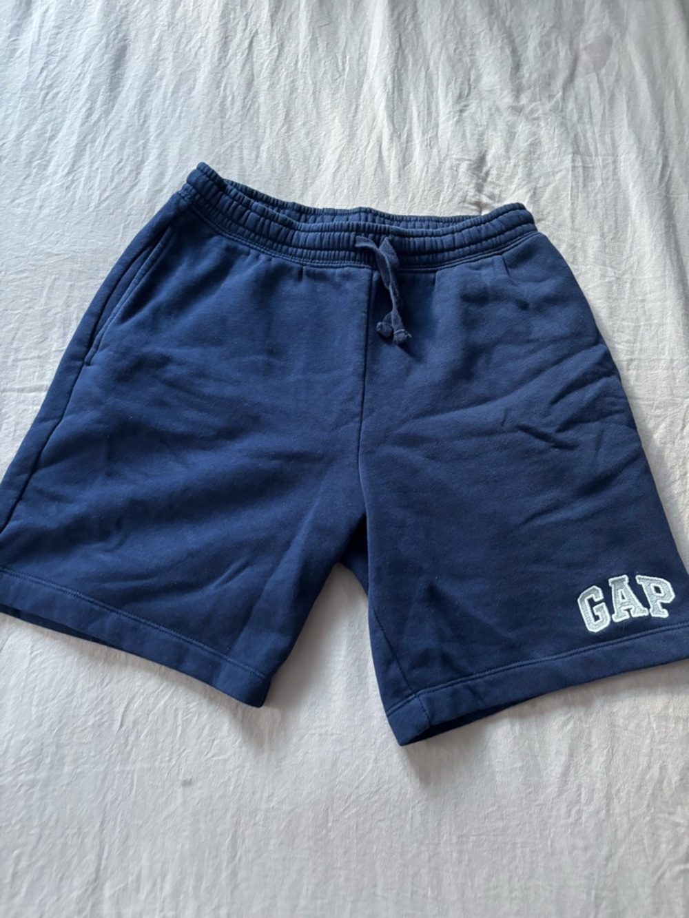 GAP Men's Dark Blue Athletic Sweat Shorts with Logo